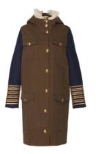 Michael Kors Collection Embroidered Hooded Cotton Anorak