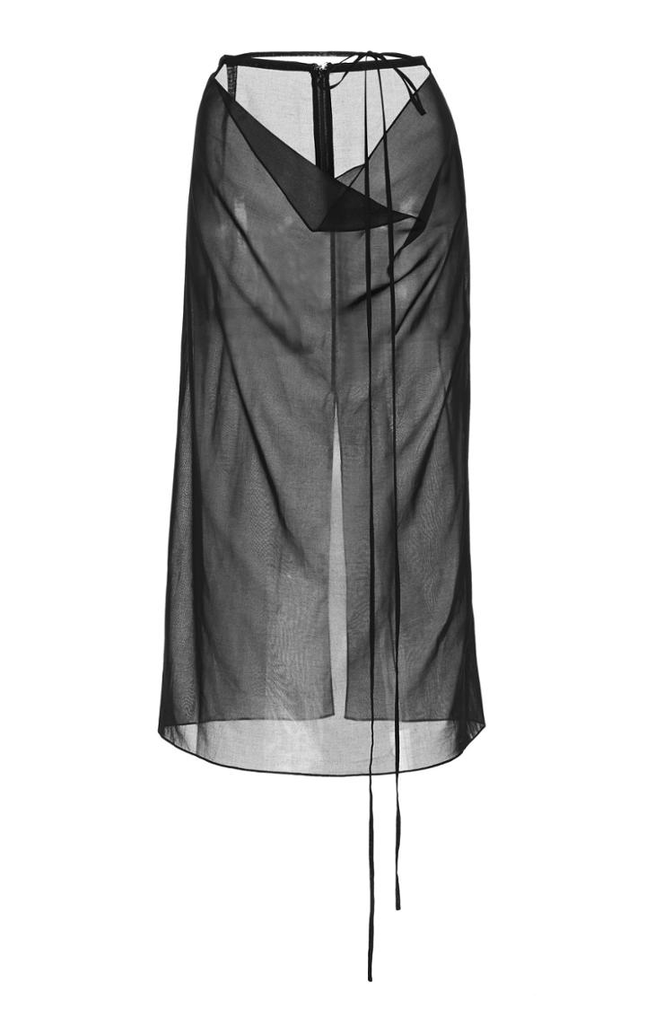 Moda Operandi Supriya Lele Ruched Tulle Skirt Size: Xs