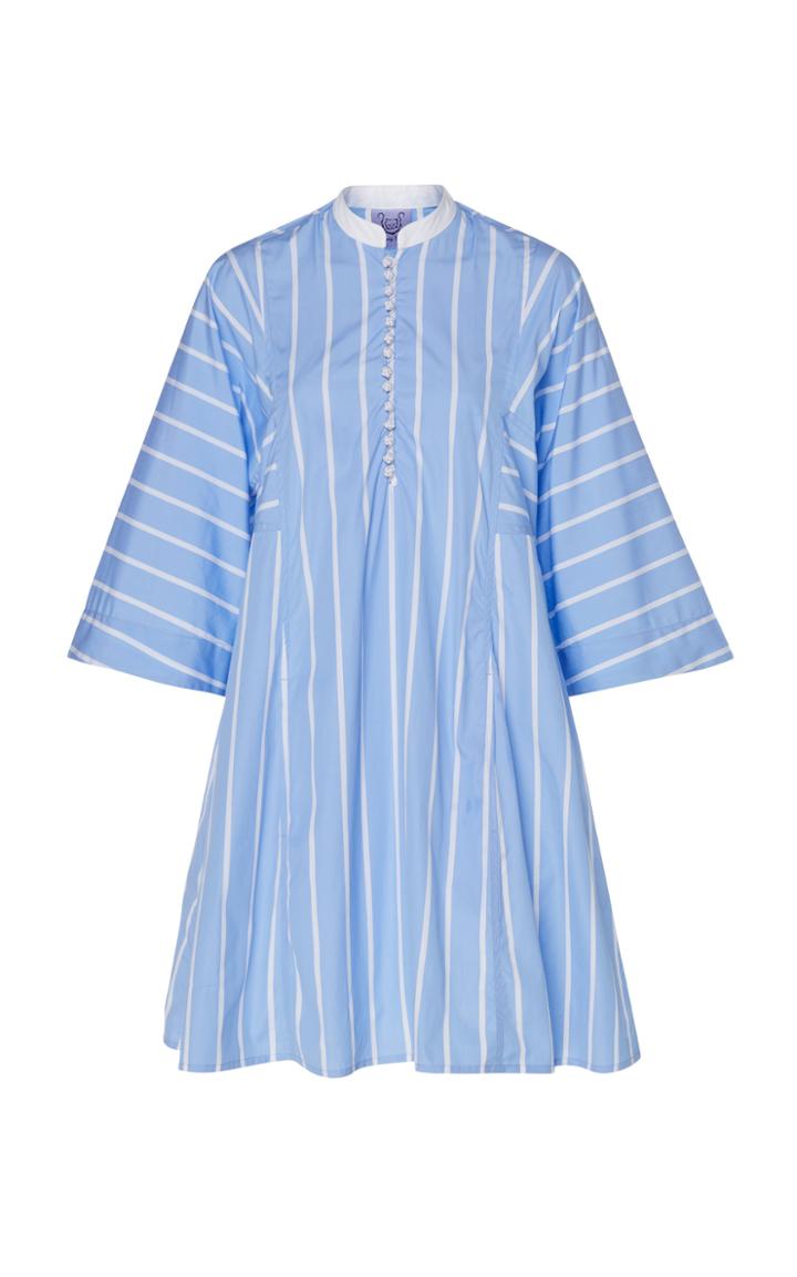 Thierry Colson Rachel Striped Cotton-voile Mini Dress
