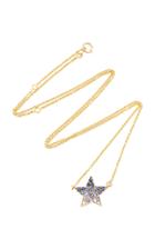 She Bee 14k Yellow Gold And Sapphire Star Pendant Necklace