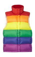 Burberry Rainbow Striped Puffer Vest