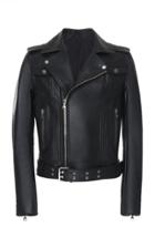 Balmain Fringe Leather Motorcycle Jacket