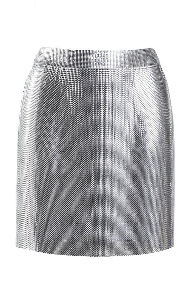 Fannie Schiavoni Lauren Mesh Mini Skirt
