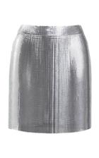 Fannie Schiavoni Lauren Mesh Mini Skirt