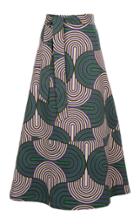 La Doublej Belted Printed Cotton-blend Maxi Skirt