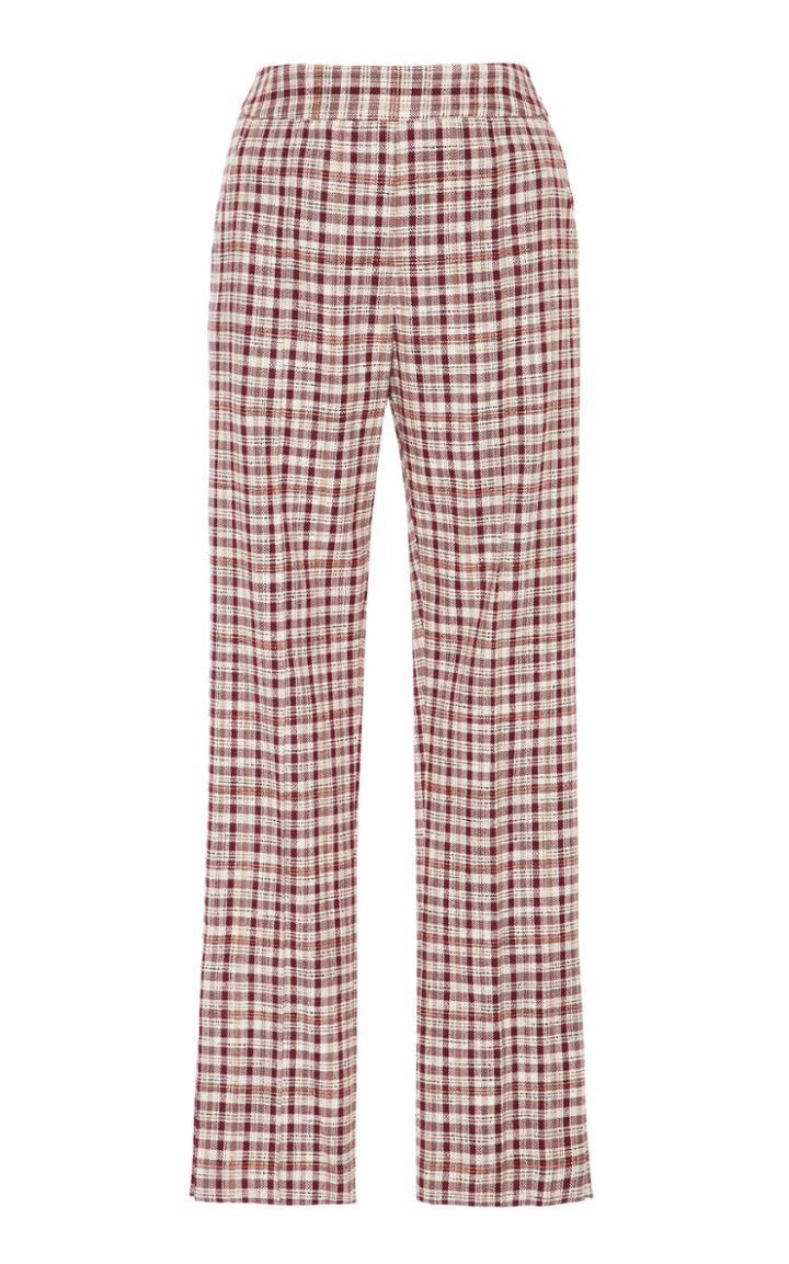Rosie Assoulin Oboe High-rise Gingham Woven Pants