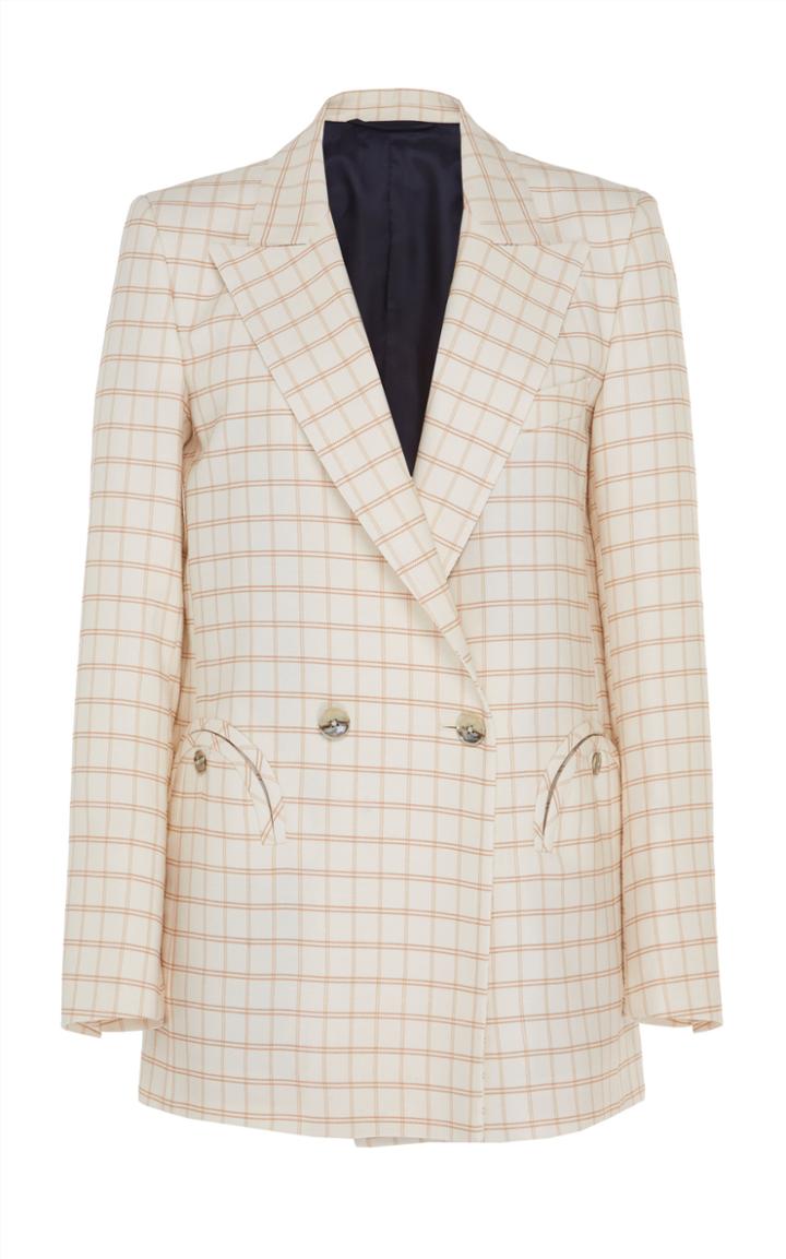 Blaz Milano Berenice Checkered Double Breasted Blazer