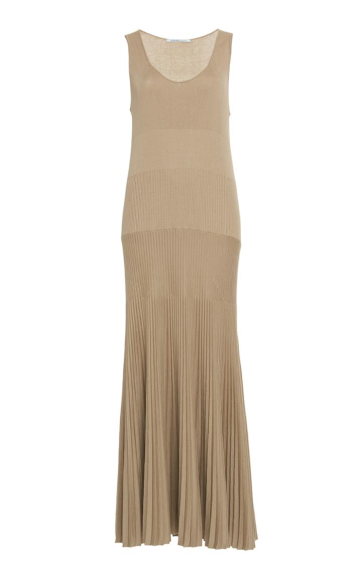 Agnona Ribbed Cotton Silk Dress