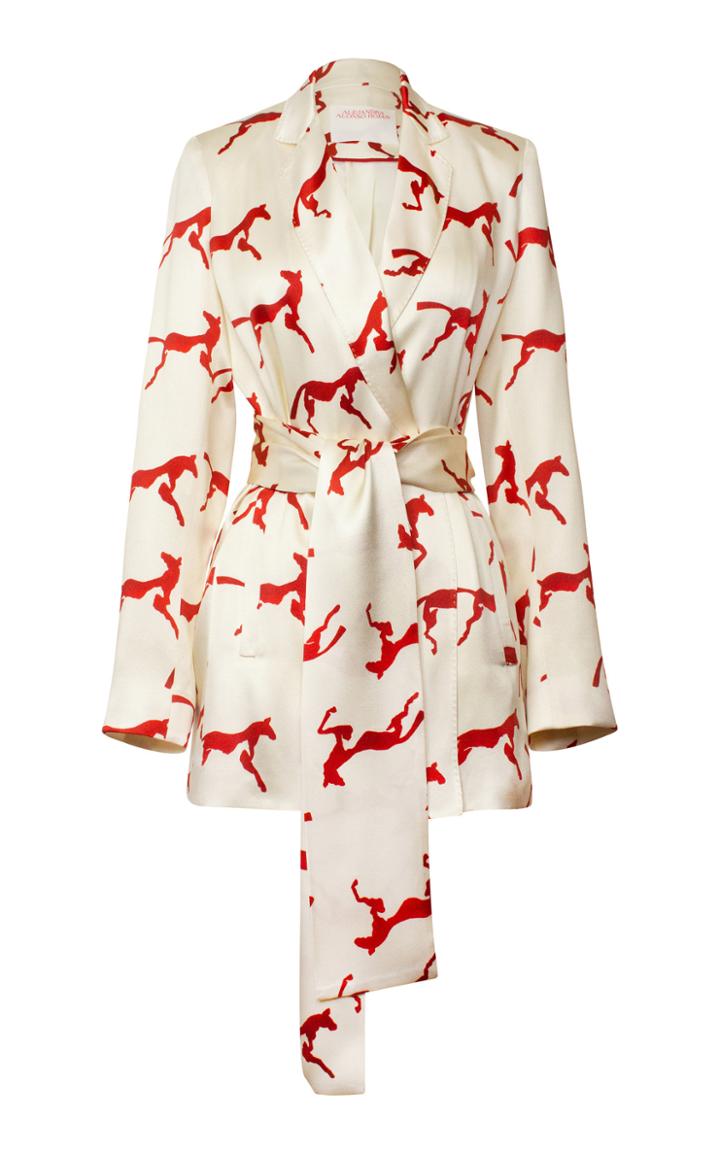 Alejandra Alonso Rojas Printed Double-breasted Jacket
