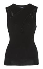 Cushnie Crossed-strap Cady Top