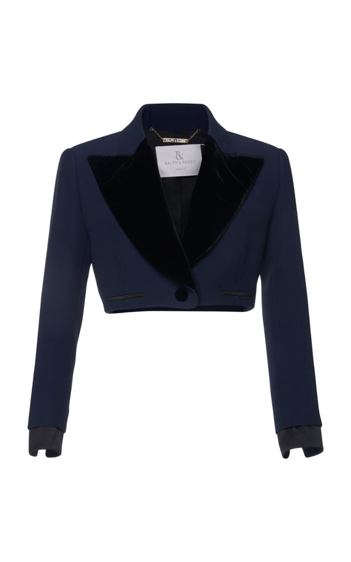 Ralph & Russo Cropped Tuxedo Jacket