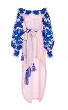 Yuliya Magdych Cornflowers Off-the-shoulder Dress