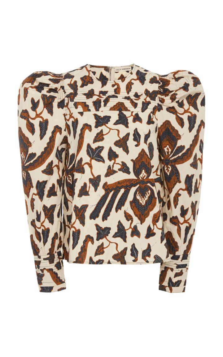 Ulla Johnson Gemi Printed Cotton Top Size: 6