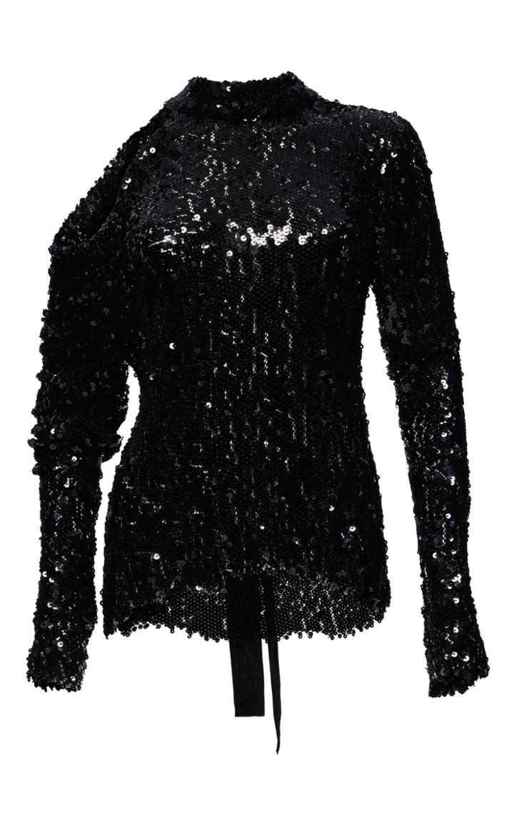 Magda Butrym Oxford Sequin Top
