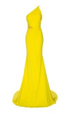 Alex Perry Serena Satin Crepe One Shoulder Gown