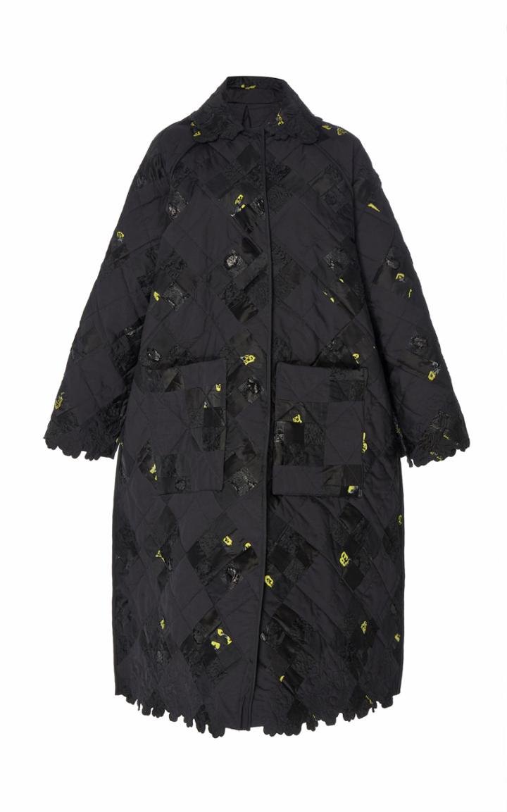 Cecilie Bahnsen Trisha Printed Quilt Cotton Coat