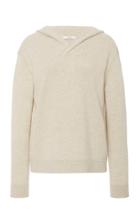 Vince Cross Front Wool-cashmere Blend Hoodie