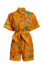Moda Operandi Chufy Saqui Printed Cotton Canvas Romper