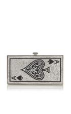 Judith Leiber Couture Ace Of Spades Crystal Clutch