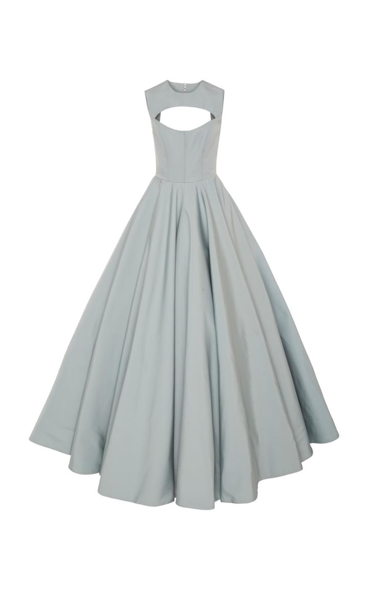 Christian Siriano Silk Faille Cut Out Gown