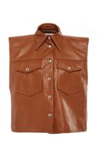 Mm6 Western Leather Vest