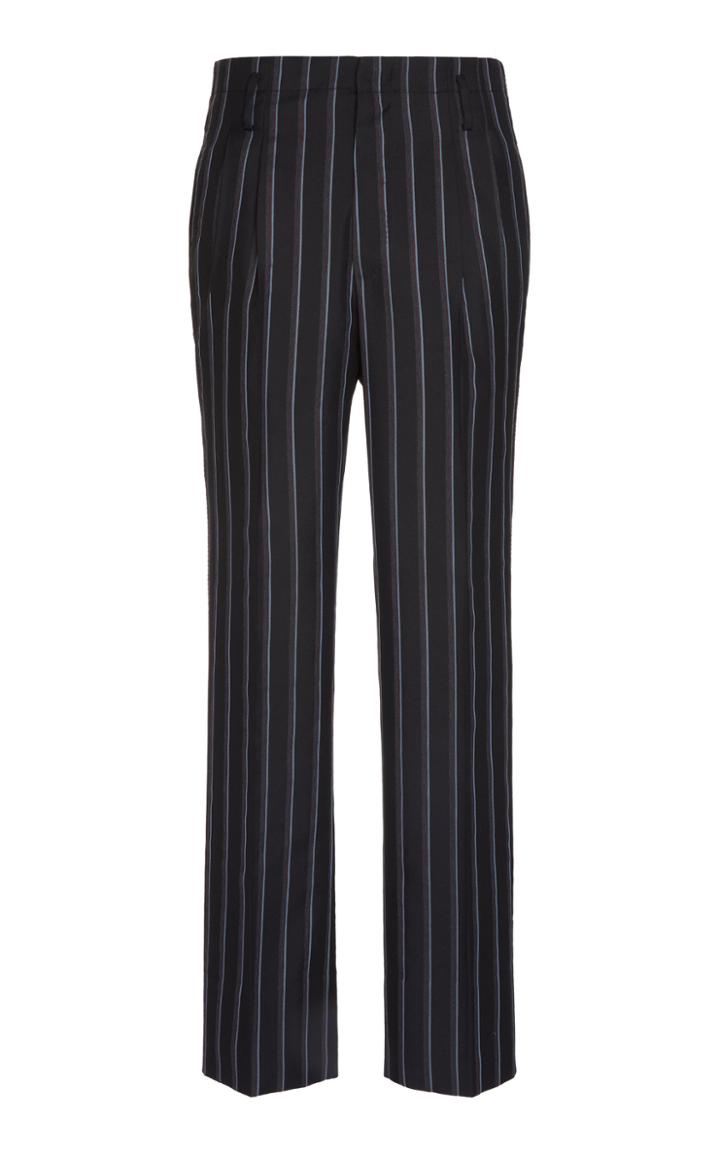 Lanvin Pinstriped Wool-blend Trousers