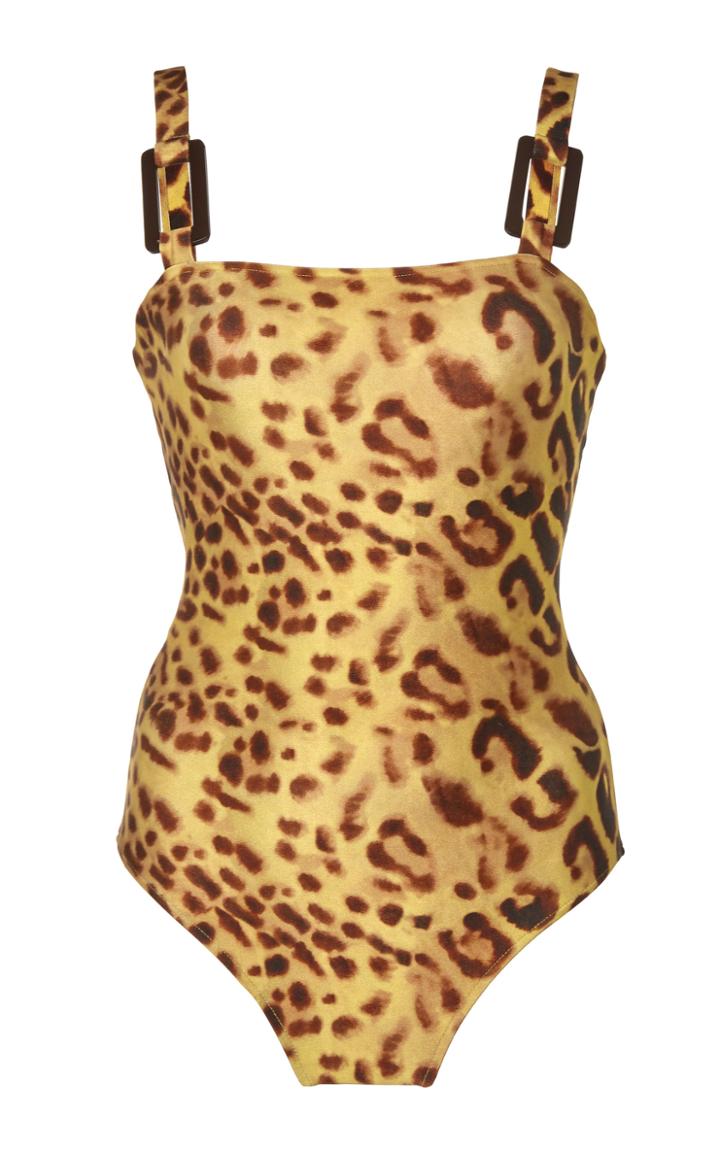 Adriana Degreas Leopard Hoop Detail Swimsuit