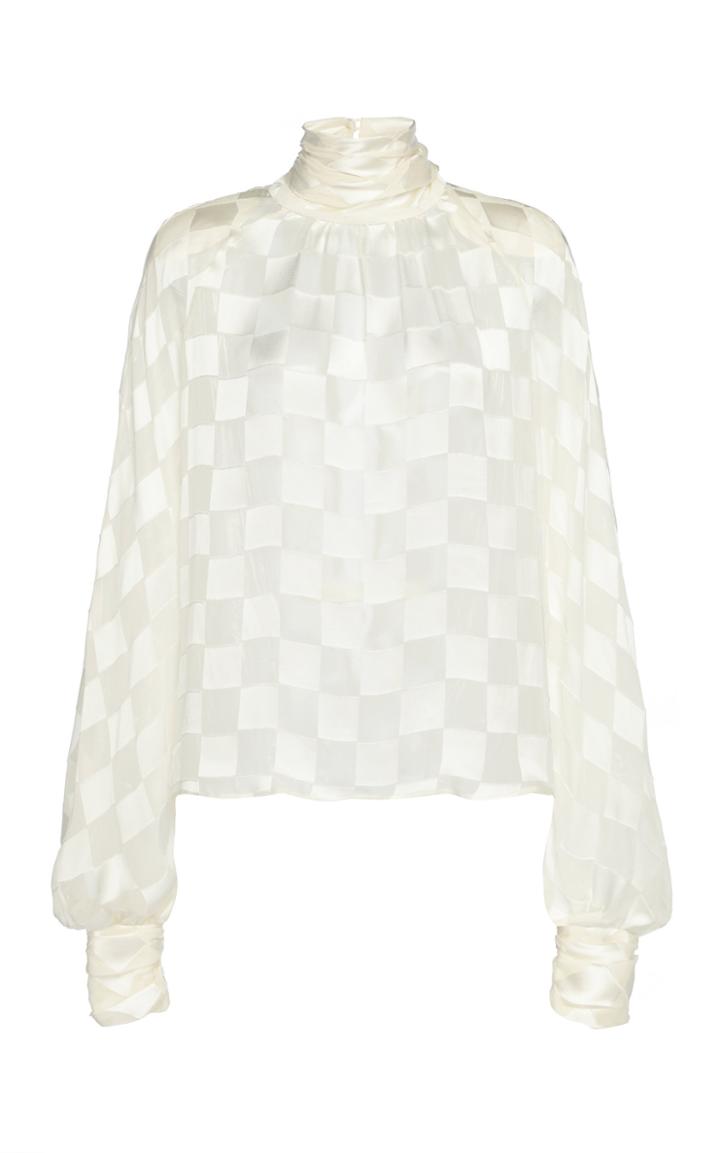 Moda Operandi Rowen Rose Draped Raglan Sleeved Dvor Top Size: 34