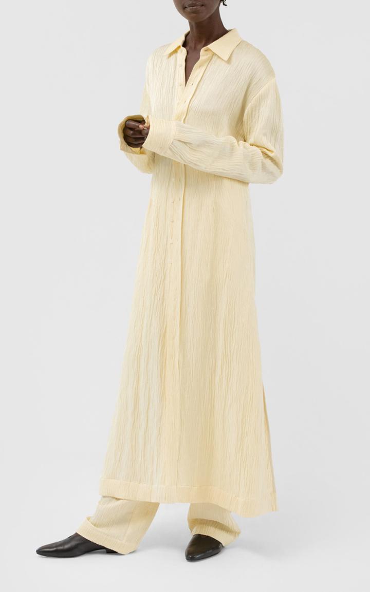 Moda Operandi Co Linen-blend Button Front Shirt Dress