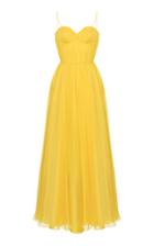 Rasario Empire-waist Silk Gathered Gown
