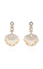 Sanjay Kasliwal Indorussian Diamond And Pearl Earrings