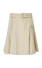 Alexachung Belted Leather Knee-length Skirt