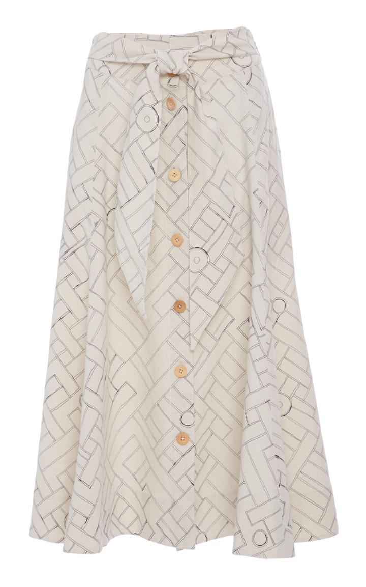 Sissa Gabriela Button Midi Skirt