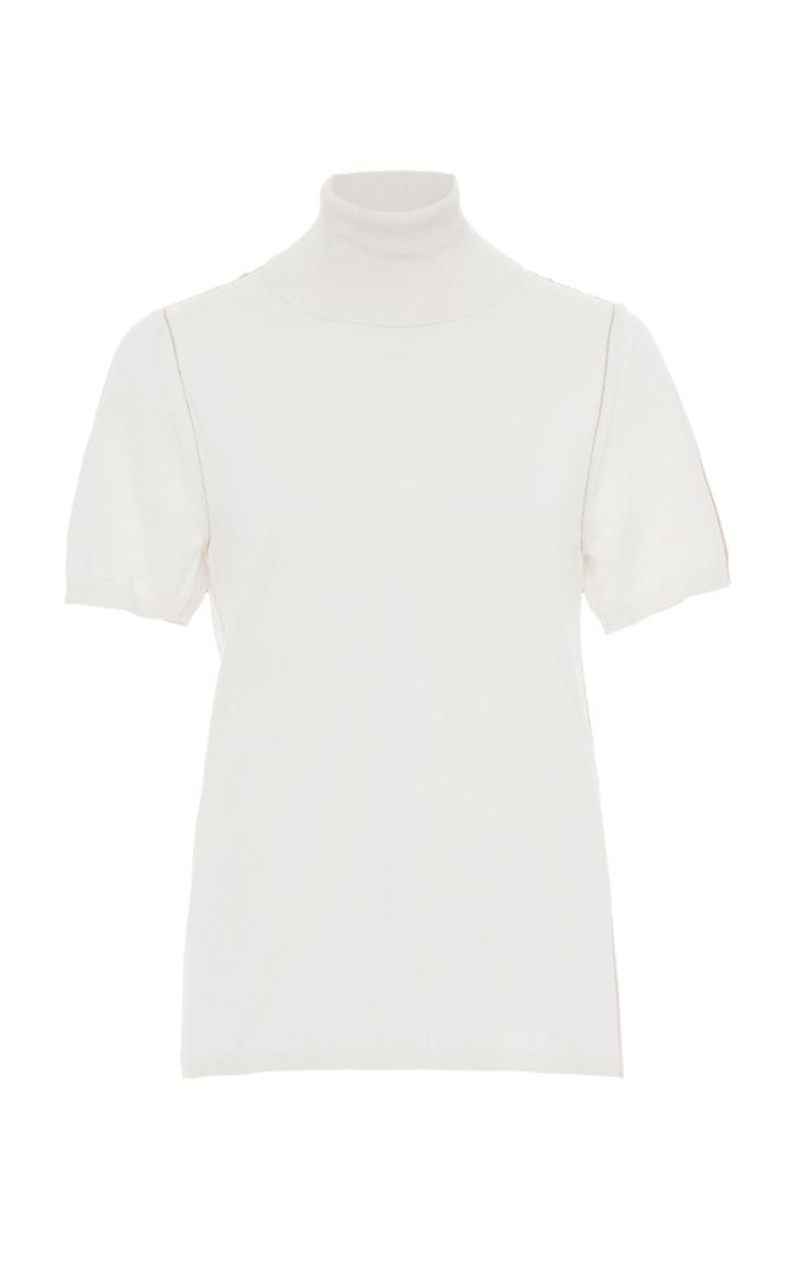 Moda Operandi Luisa Beccaria Cashmere-silk Turtleneck Top Size: 36