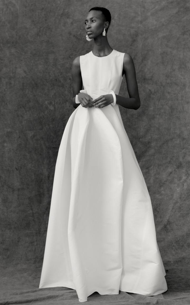 Moda Operandi Maison Rabih Kayrouz Sleeveless Cotton Fit And Flare Gown