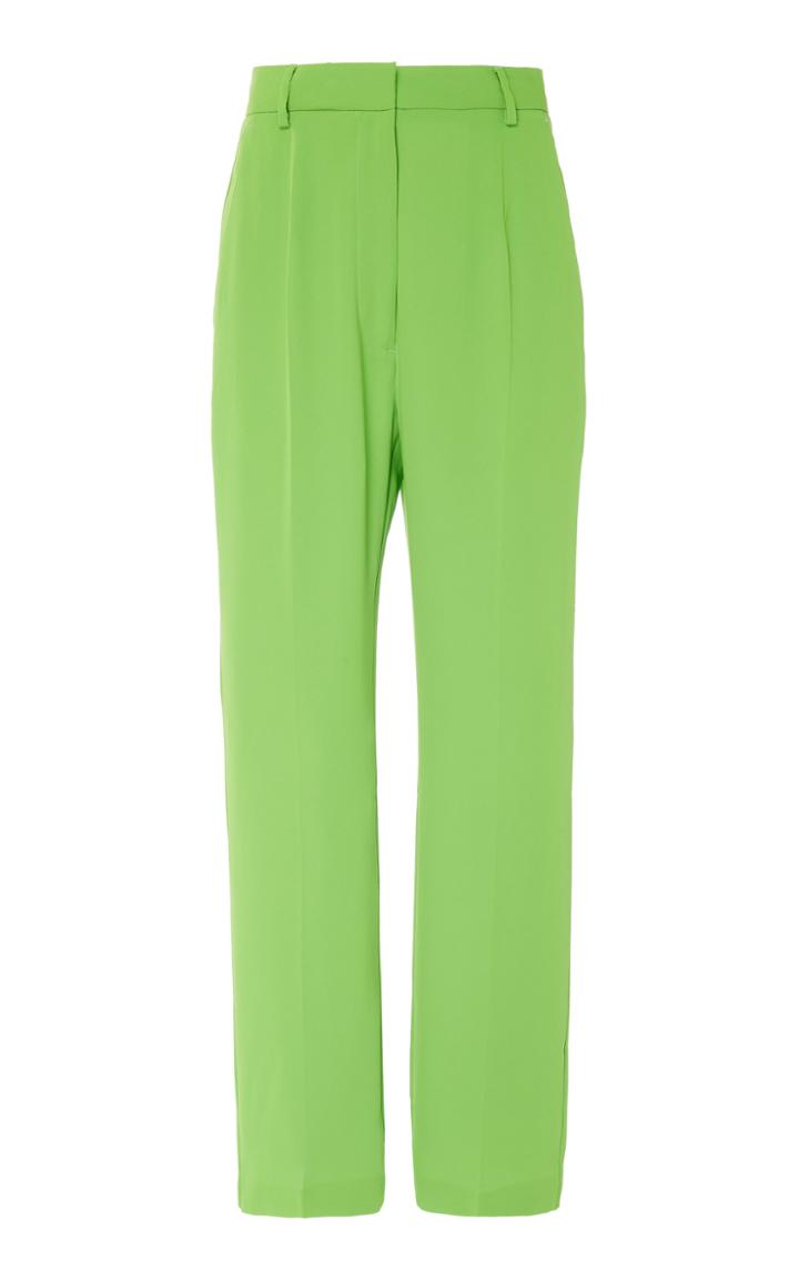 Mm6 Crepe Straight-leg Trousers