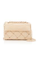 Moda Operandi Nancy Gonzalez Madison Woven Double Chain Crocodile Shoulder Bag