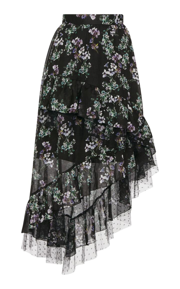 Blumarine Floral Skirt