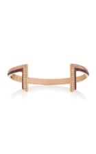 Moda Operandi Ralph Masri Phoenician Script Diamond And 18k Rose Gold Cuff