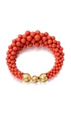 Moda Operandi Assael 18k Yellow Gold Bayadere Coral Bracelet