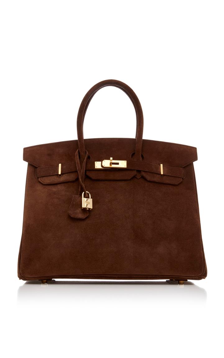 Heritage Auctions Special Collection Hermes 35cm Chocolate Veau Doblis Suede Birkin