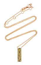 Tullia Yellowbox 14k Rose Gold And Citrine Necklace