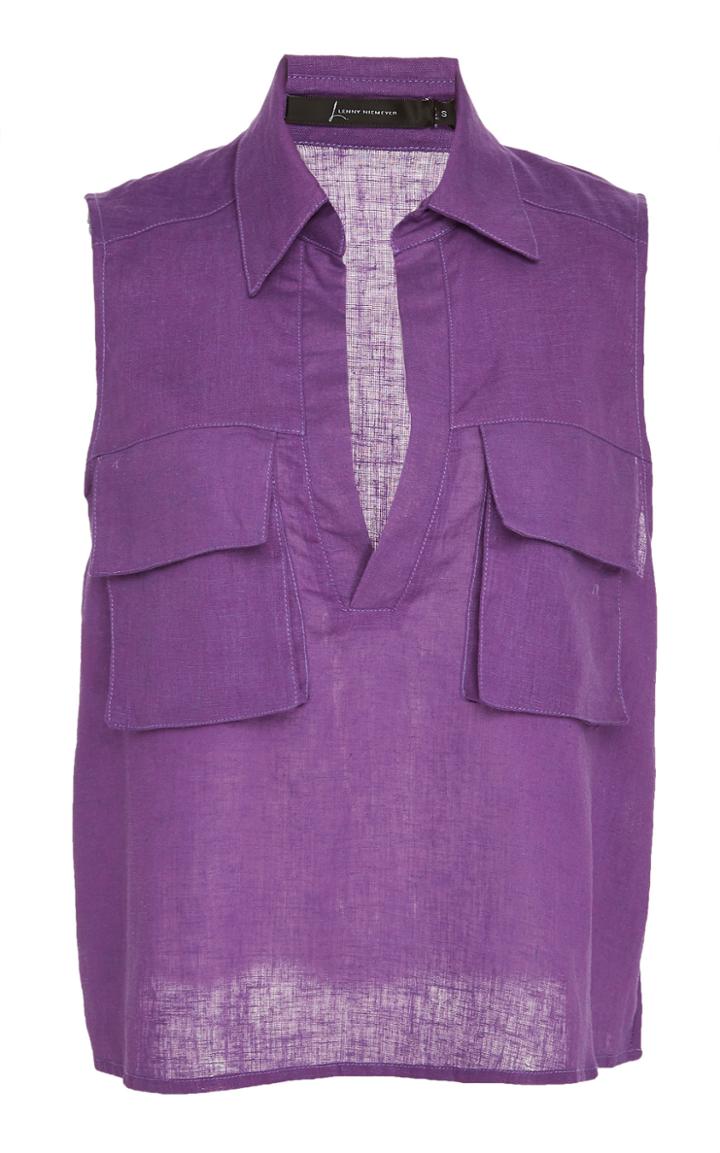 Lenny Niemeyer Linen Utiltary Tank Top