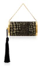 Bienen Davis M'o Exclusive Mori Metallic Croco Jacquard Bag