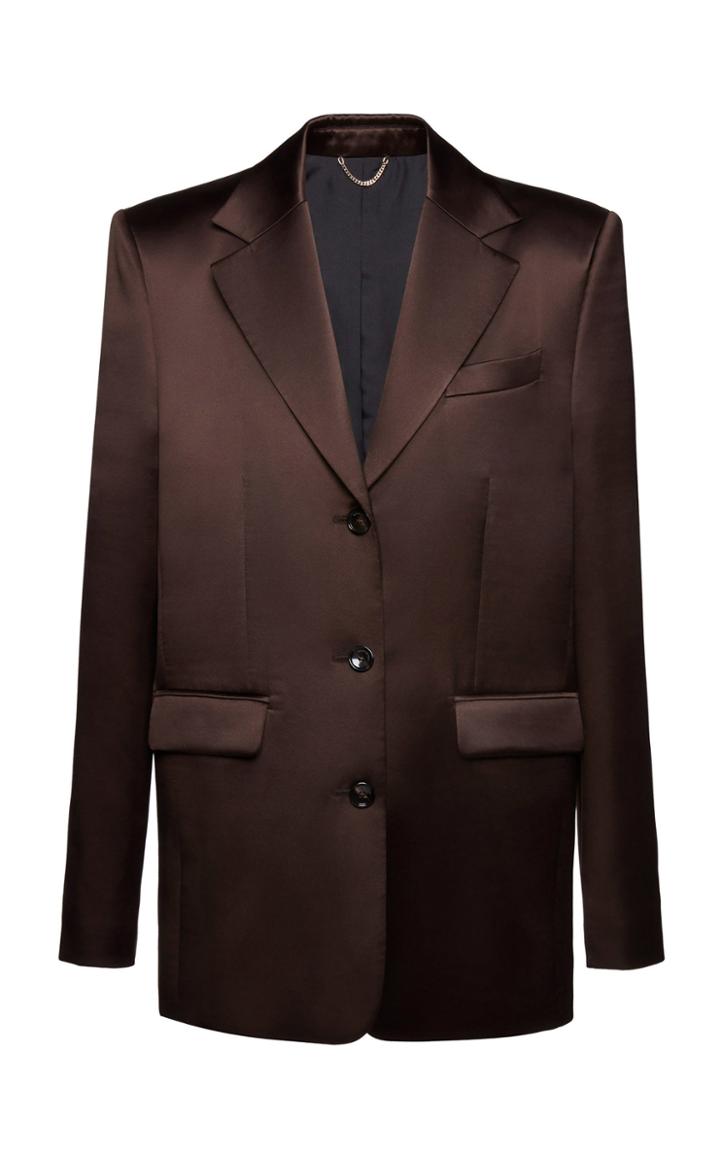 Moda Operandi Magda Butrym Collared Silk-blend Blazer