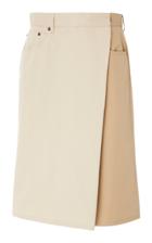 Mm6 Two-tone Overlay Twill Bermuda Shorts