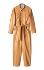 Moda Operandi Nanushka Ashton Belted Faux Leather Jumpsuit