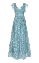 Luisa Beccaria Embroidered Silk-chiffon Gown Size: 44
