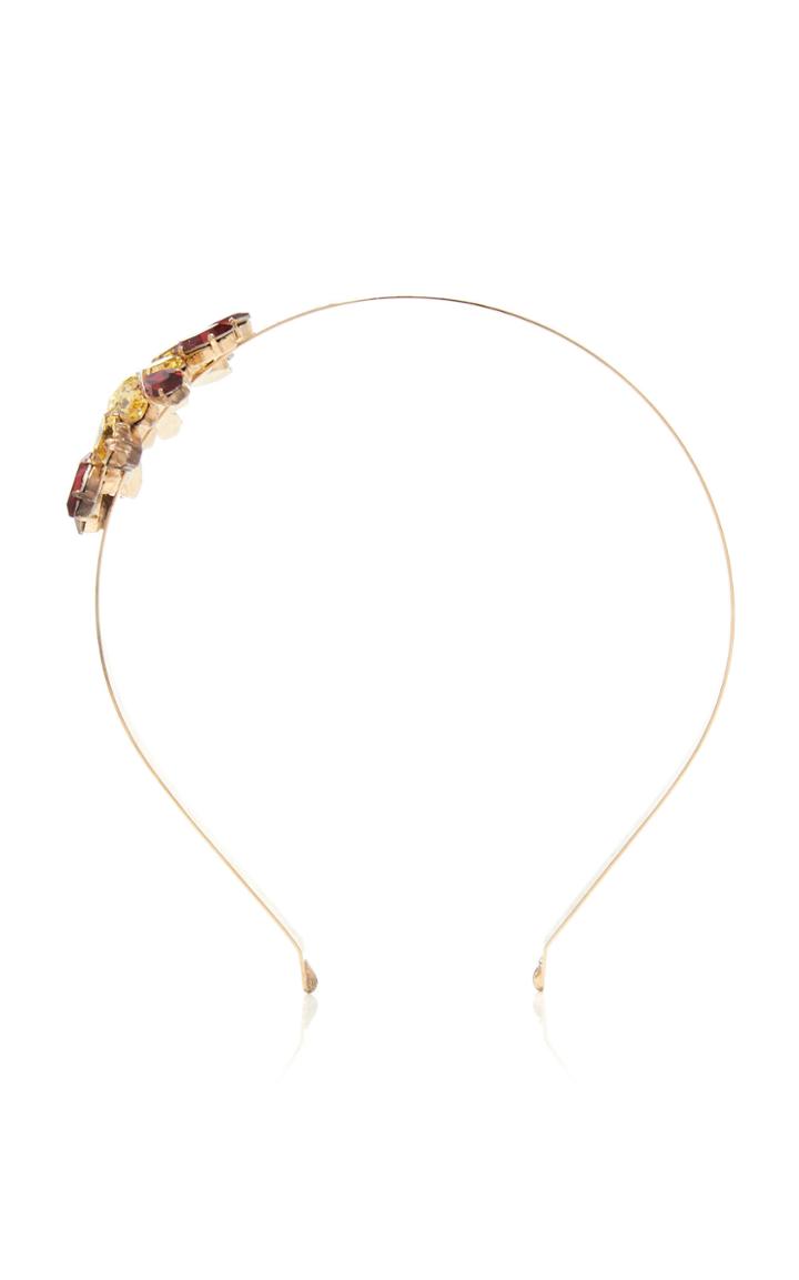 Moda Operandi Rosantica Floral Crystal Headband