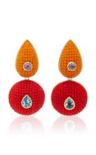 Moda Operandi Maria Frering Orange Study Of Colour Double Drop Earrings